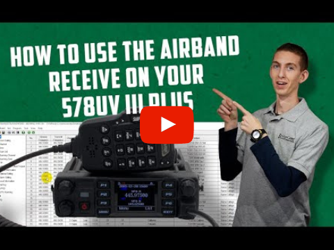 How To Use Airband Receive on the AnyTone 578UVIII Plus Mobile (And Creating an Airband Receive Shortcut)