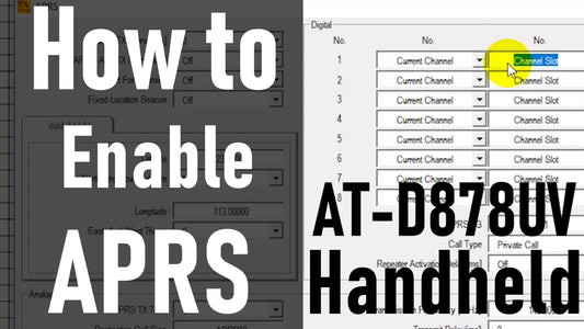 How to Enable APRS on The AT-D878UV