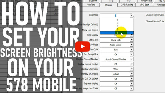 How to change the Screen Brightness to the AnyTone AT-D578