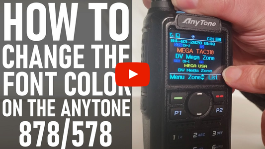 How to Change the Font Color on the AnyTone 878/578 Radios