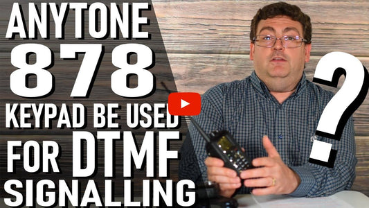 Can the AnyTone 878 keypad be used for DTMF signalling?