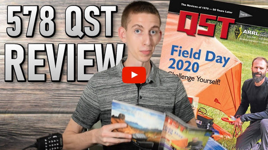 Cody, W3AMG, reads the full 578UVIIIPRO QST Article