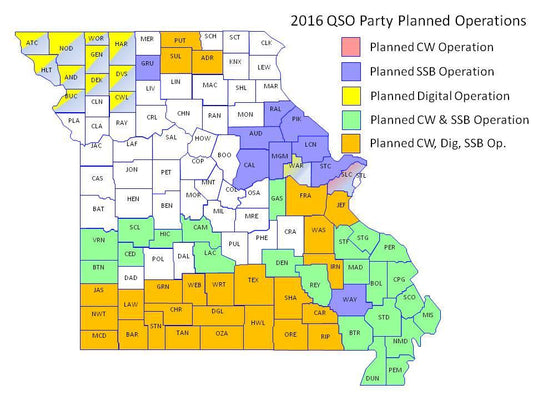2016 Missouri QSO Party Contest April 2nd & 3rd