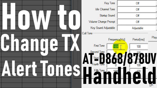How to change the TX Alert tones on the AnyTone AT-D868UV / AT-D878UV