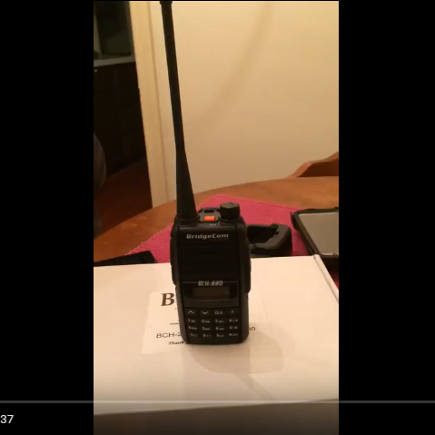 BridgeCom Systems 220Mhz Handheld Radio Video Review by Lou Richetti N3RJC and Anthony Zagame AA3VZ