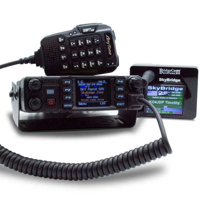 Mobile Plug and Play Package: AnyTone AT-D578UVIII PLUS Mobile Radio w/ SkyBridge Max Dual-Band Digital Hotspot