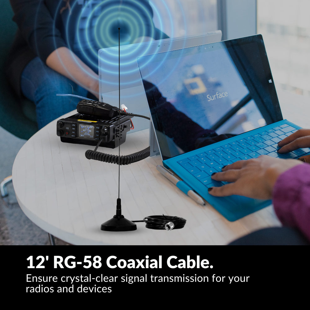 12'RG-58 Coaxial Cable