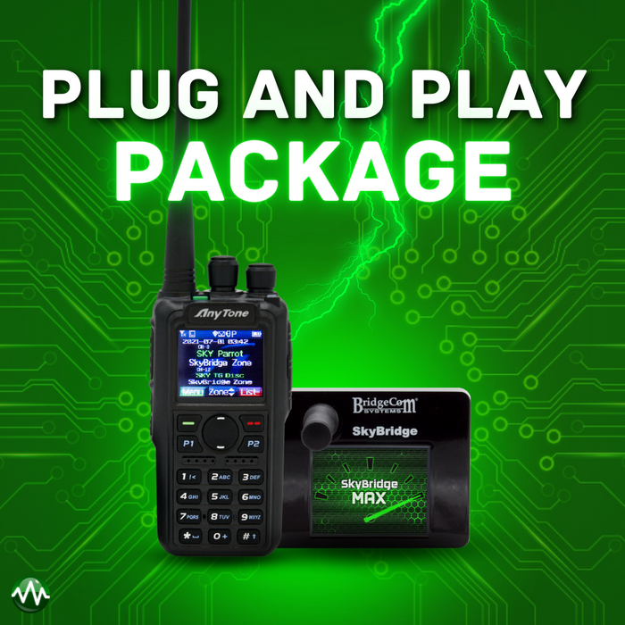 Plug and Play Package: AnyTone AT-D878UVII PLUS w/ SkyBridge Max Dual Band Digital Hotspot