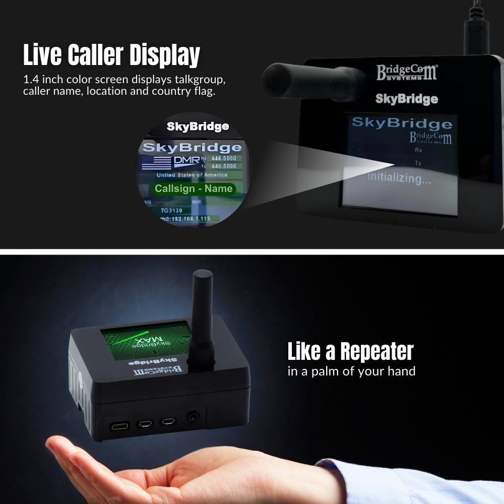 live caller display and like a repeater skybridge max