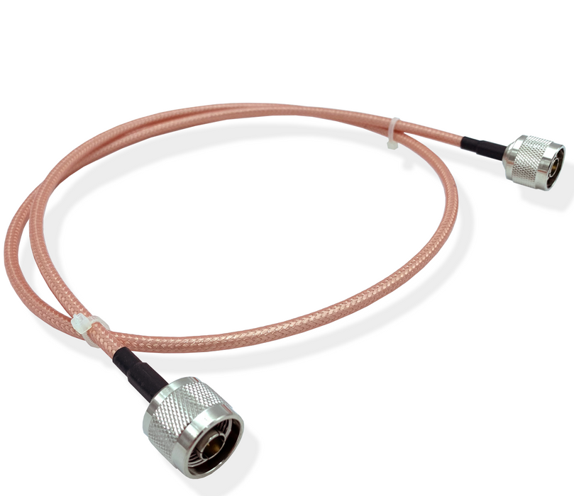 3'- RG142 N-Male to N-Male Jumper Cable