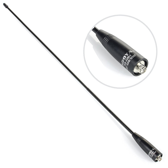 BridgeCom Systems Nagoya NA-320A 17.7-Inch whip Triband HT Antenna (144-220-440Mhz)