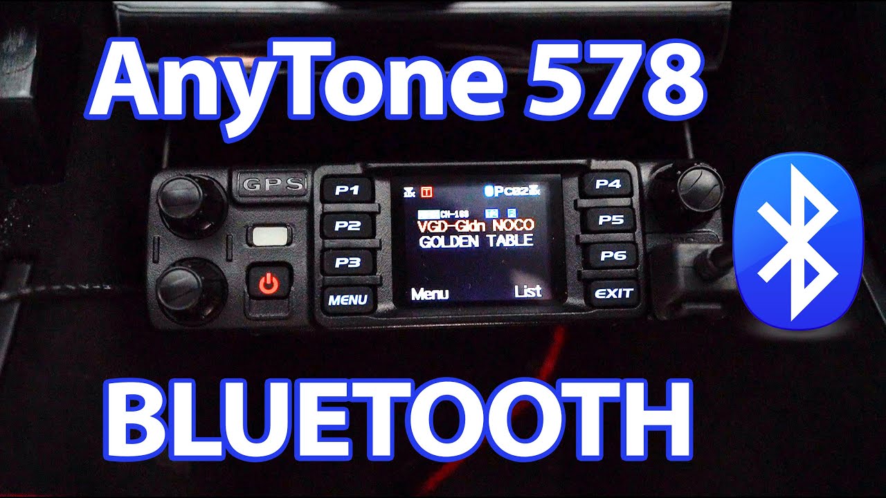K0LWC Tutorials the AnyTone 578 Bluetooth Functionality in his Tesla