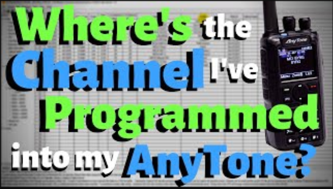 Why can't I see the channel I programmed in my AnyTone?