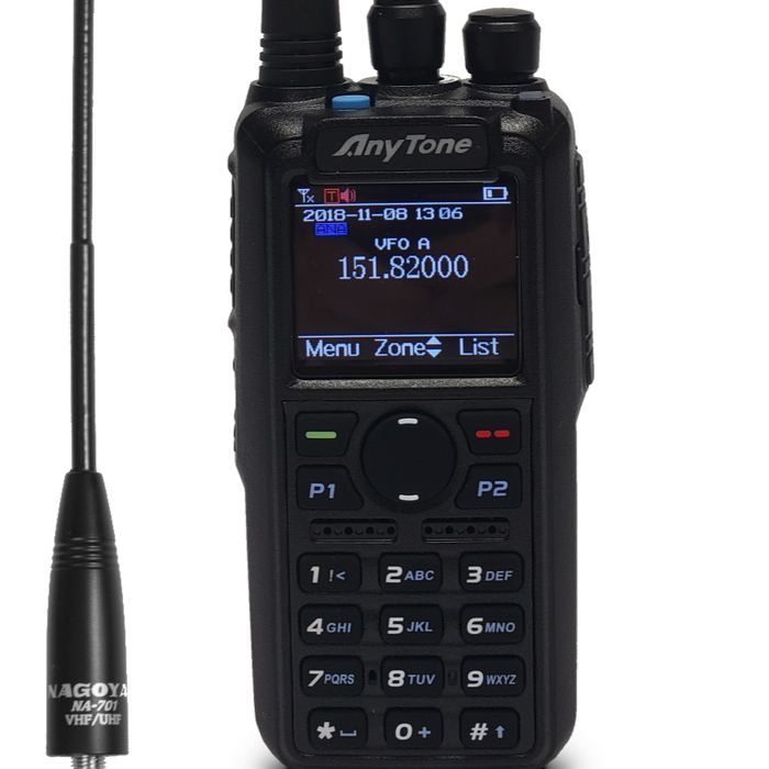 Great dual band DMR and analog portable, supported and works very well.