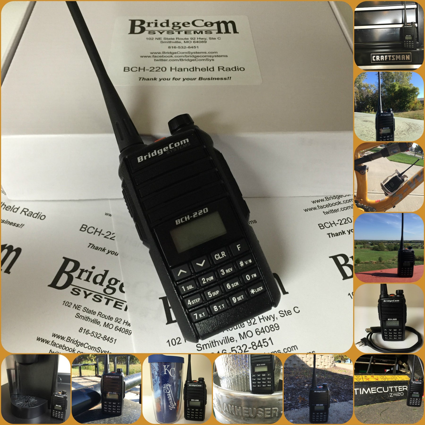 BridgeCom Systems BCH-220  222 MHz Handheld FM Transceiver - QST Magazine
