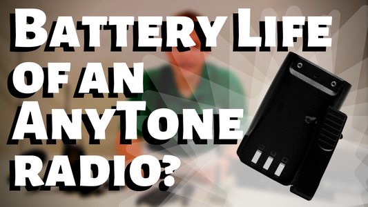 What is the Battery Life of an AnyTone Radio With a 3100mAh Battery?