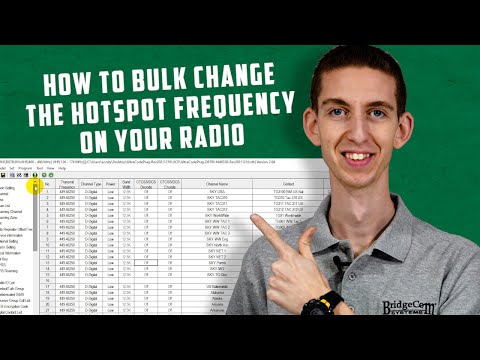 How to Bulk Change the Hotspot Frequency on Your Radio