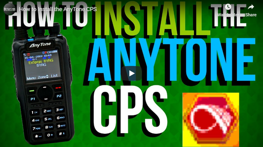 How to install the AnyTone CPS