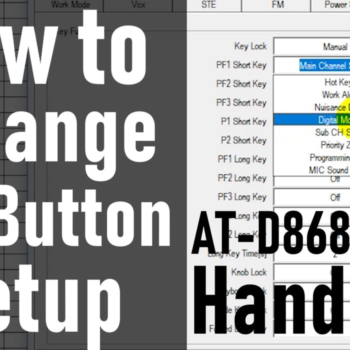 How-To Set up the programmable buttons on your AnyTone 868/878