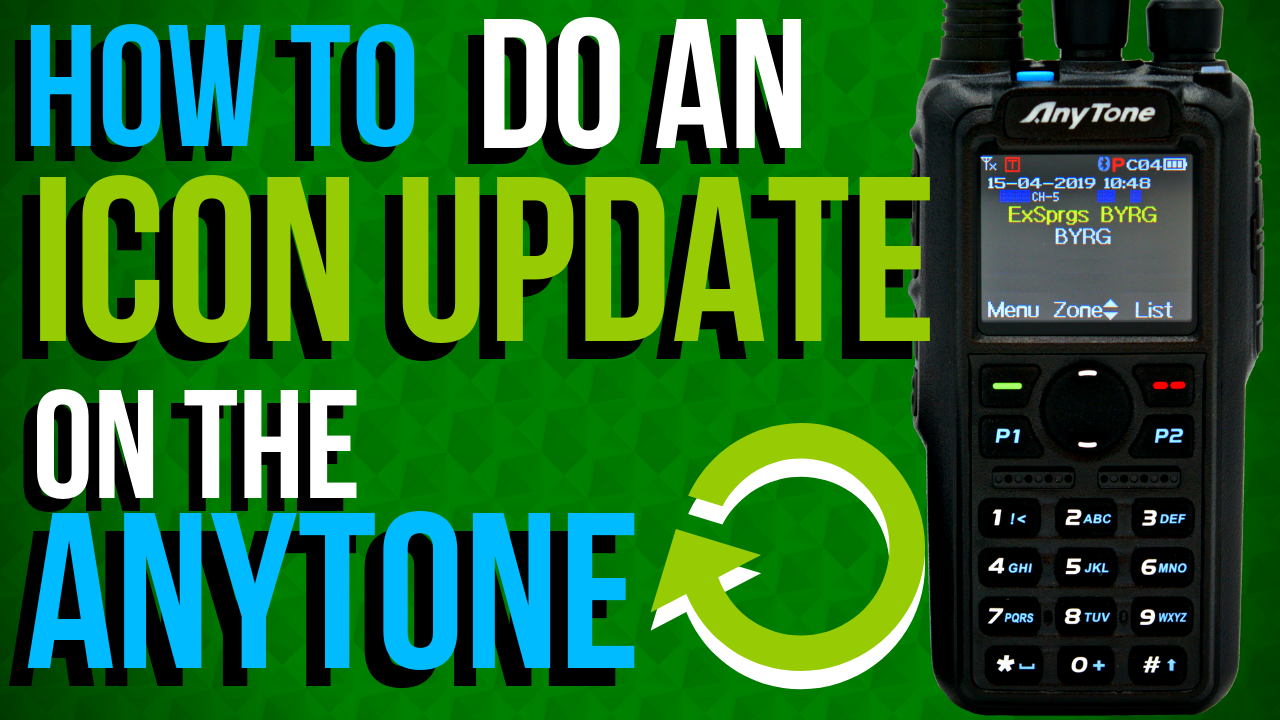 How to do an icon update on the AnyTone