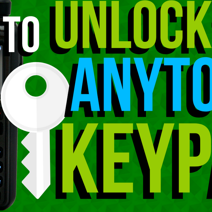 How to Unlock the AnyTone Keypad