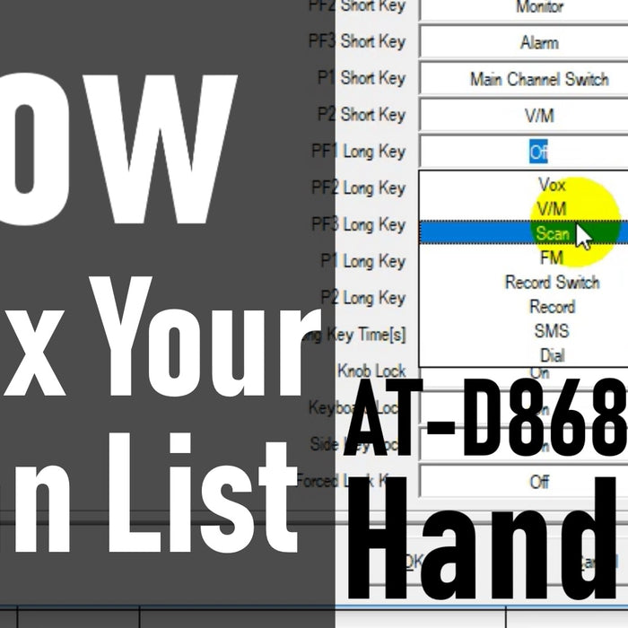 Why is my Scan List Not Working?! 868/878