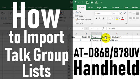 How to Import Talk Group Lists 878/868