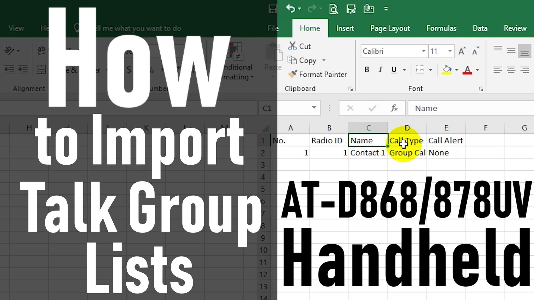 How to Import Talk Group Lists 878/868