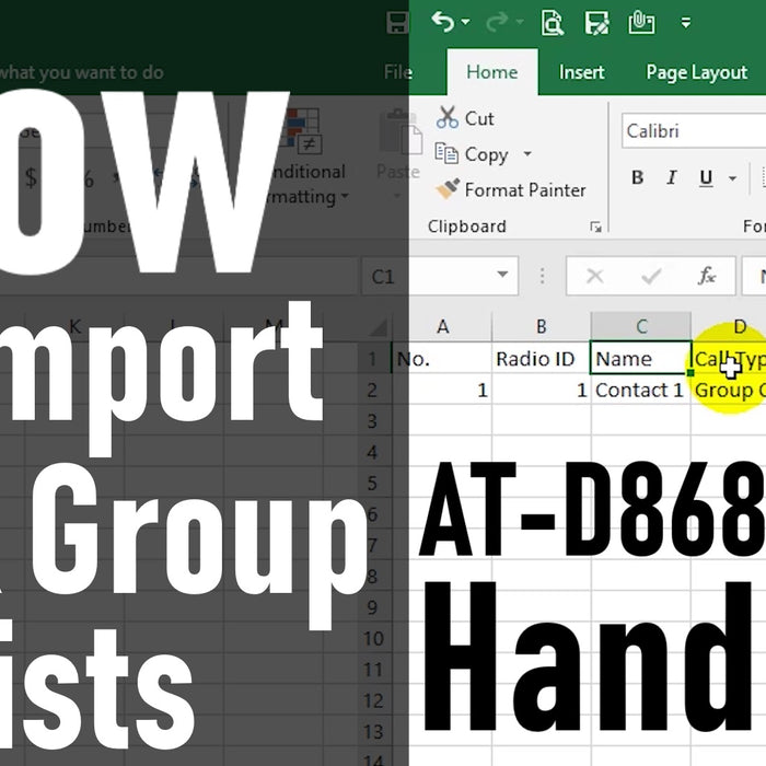 How to Import Talk Group Lists 878/868