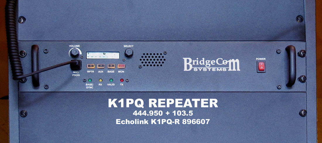 K1PQ Repeater 70cm Install and Club