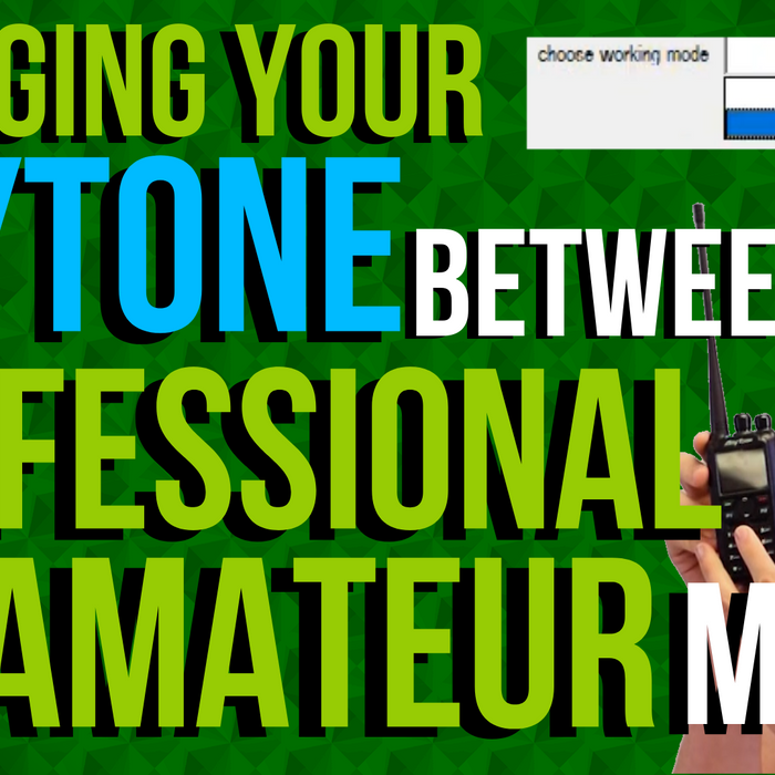 How To Switch an AnyTone Between Professional and Amateur Mode