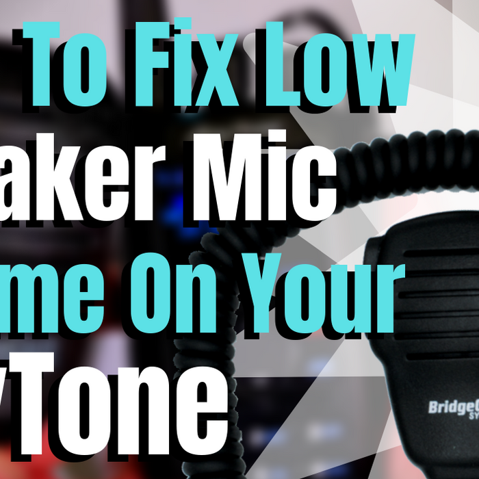 How To Fix Low Speaker Mic Volume On Your AnyTone
