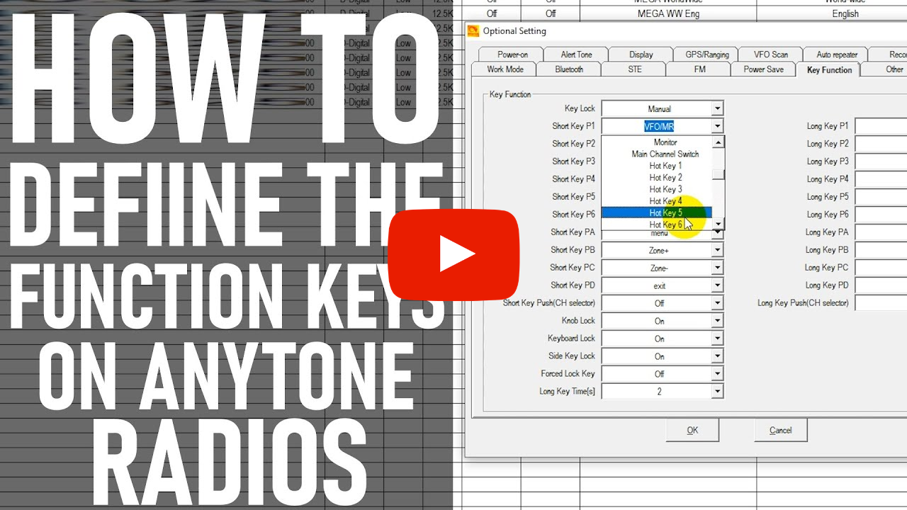 How to Define the Key Functions on the AnyTone 878/578 Radios
