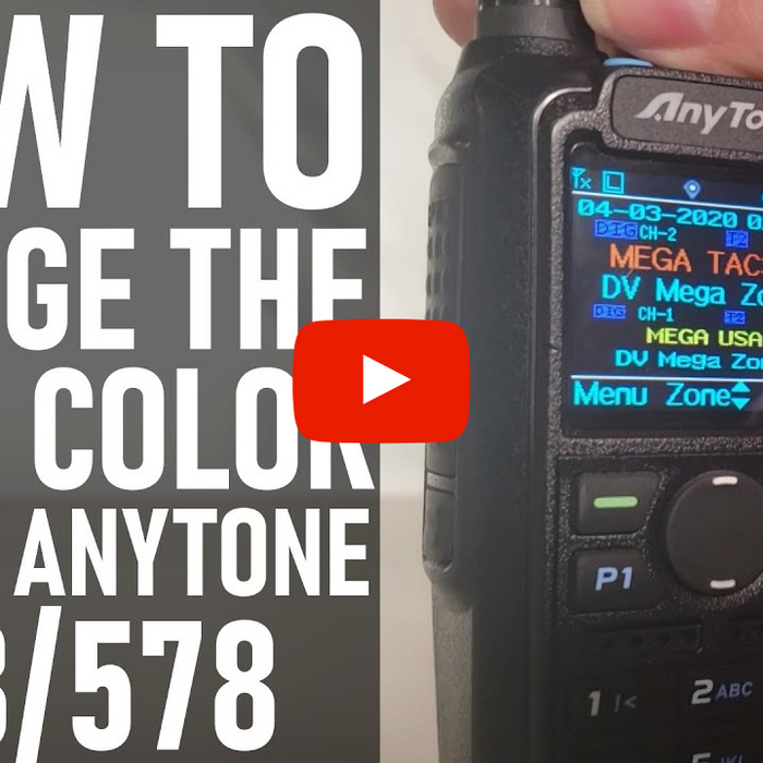 How to Change the Font Color on the AnyTone 878/578 Radios