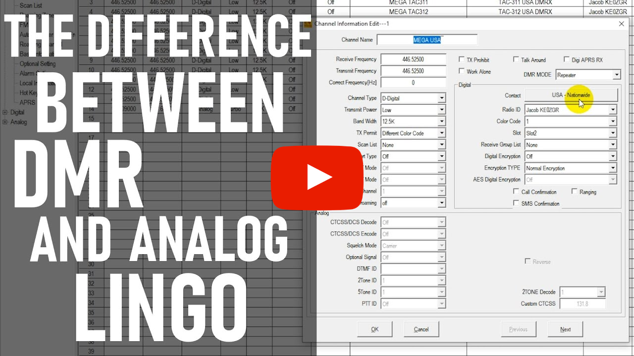 Translating Analog Terms to DMR