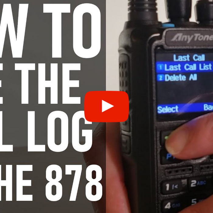 Miss a QSO? Find out how check the AnyTone 878 Call Log