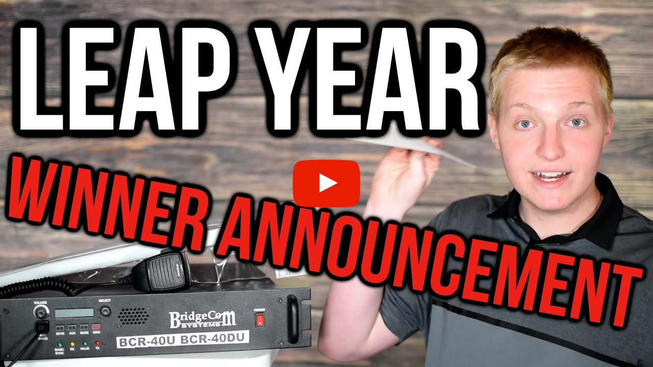 Leap Year Repeater System Giveaway Winner Announcement