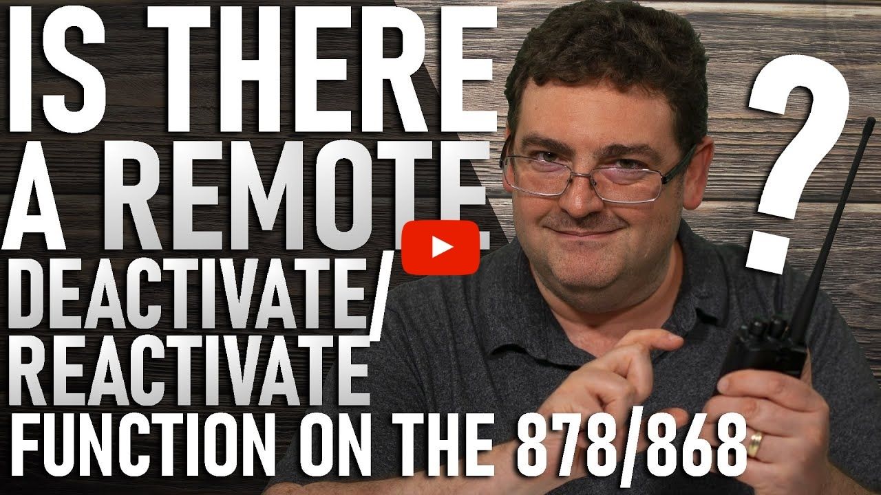 AnyTone Handheld Remote Deactivation