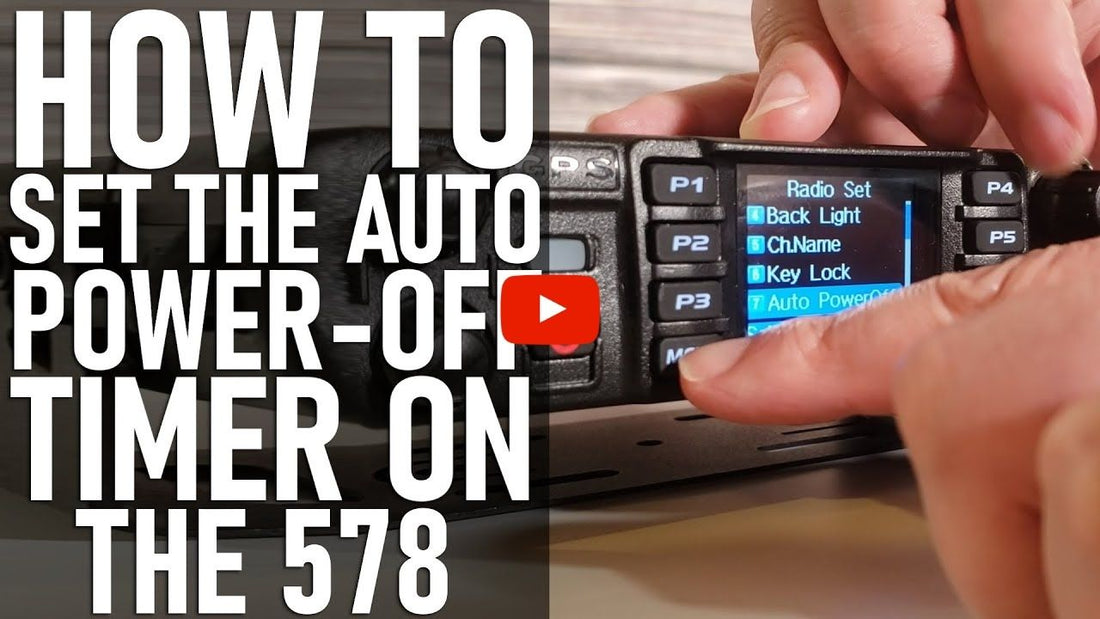 AnyTone 578 Mobile Power-Off Timer
