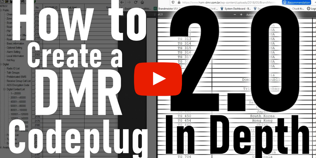How to Create a DMR Codeplug 2020 — BridgeCom Systems