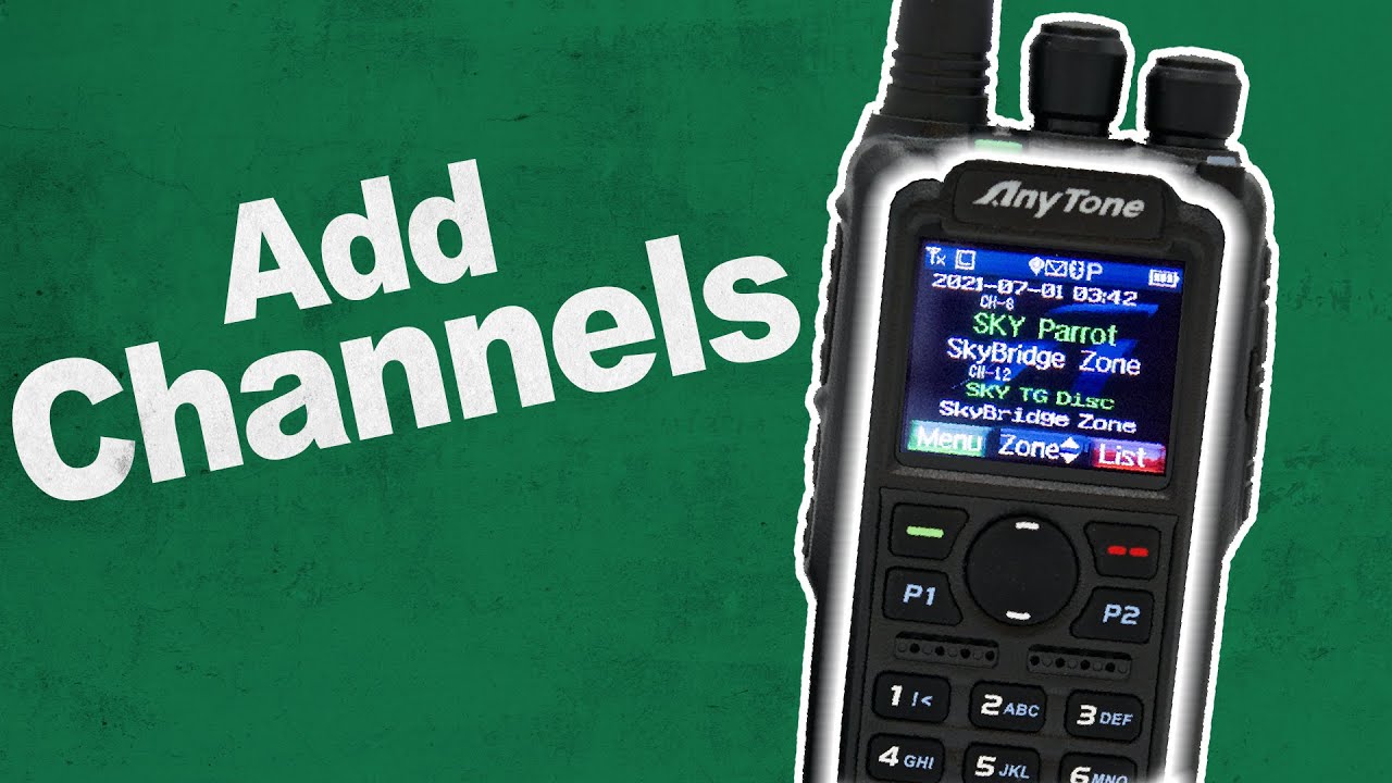 How to Add a Channel to Your AnyTone 878UVII Plus from the Front Panel