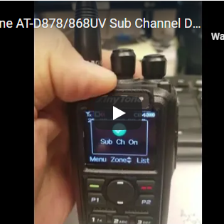 AnyTone AT-D878/868UV Sub Channel Function Demo
