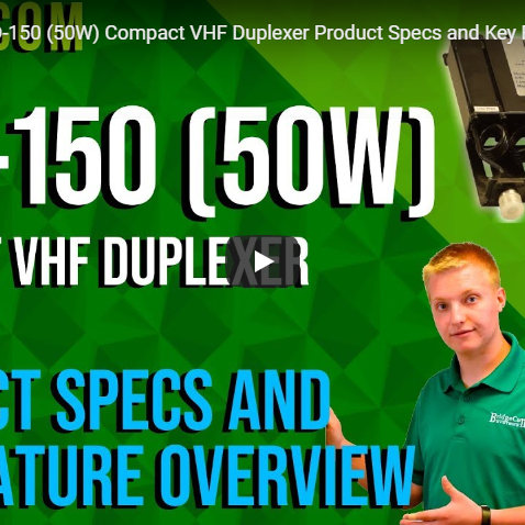 BridgeCom BCD-150 (50W) Compact VHF Duplexer Product Specs and Key Feature Overview