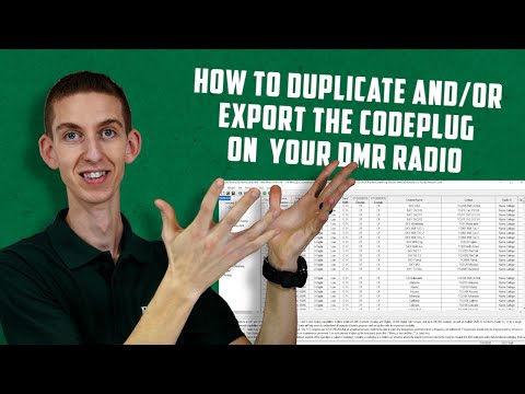 How to Duplicate or Export the Codeplug on your DMR Radio