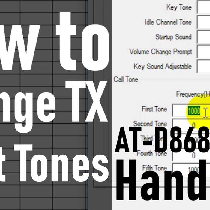 How to change the TX Alert tones on the AnyTone AT-D868UV / AT-D878UV