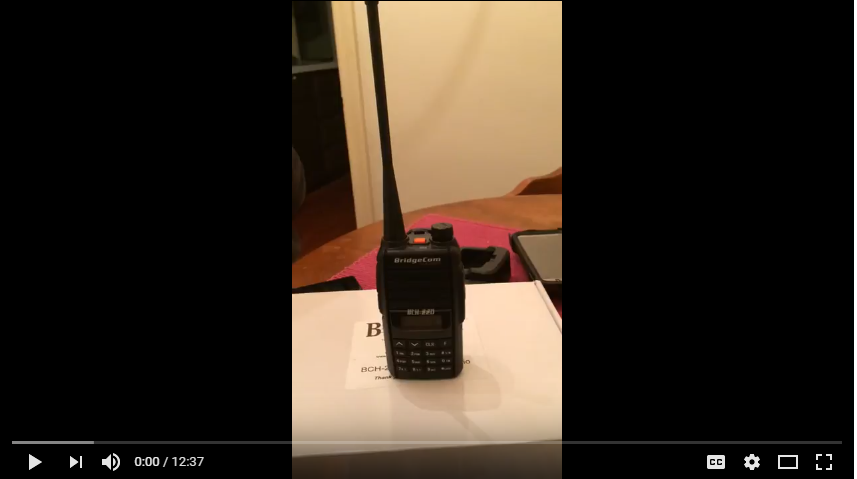 BridgeCom Systems 220Mhz Handheld Radio Video Review by Lou Richetti N3RJC and Anthony Zagame AA3VZ