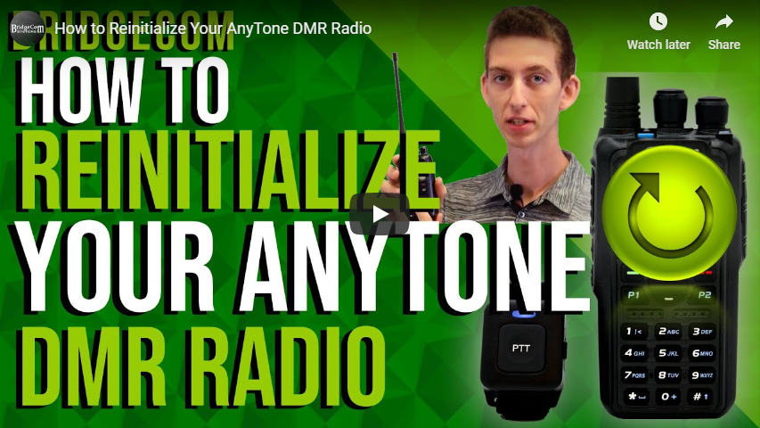 How to Reinitialize your AnyTone