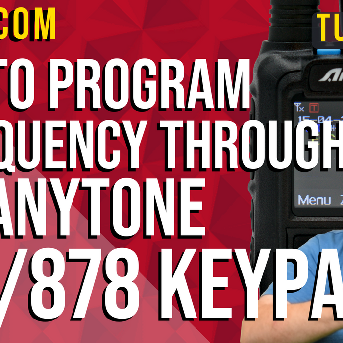 How to Program a Digital Frequency Through the AnyTone 868/878 Keypad