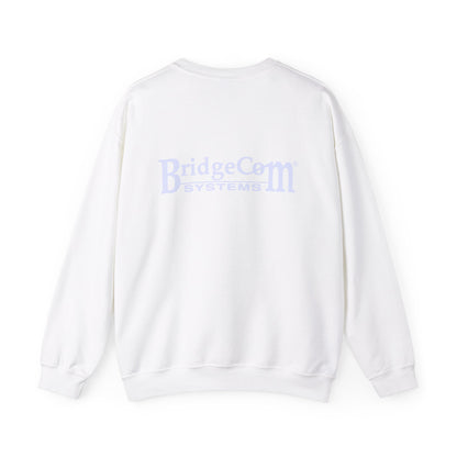 Unisex Heavy Blend Crewneck Sweatshirt - Green Wave Design | Comfortable & Stylish for Tech Lovers