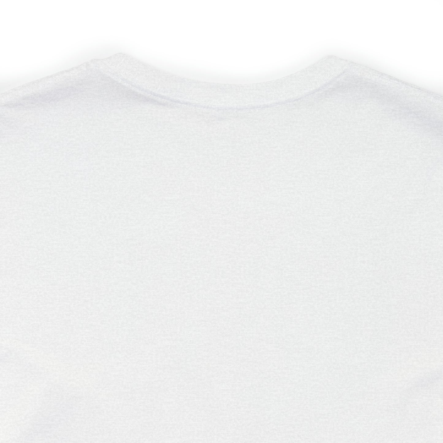 The Short Sleeve Tee - Small Logo is displayed, showing the back view. This plain white T-shirt features a simple crew neckline and smooth fabric with no visible designs or patterns. The image focuses on the upper part of the T-shirt, highlighting its clean and minimalistic style, making it ideal for customization such as adding a logo.